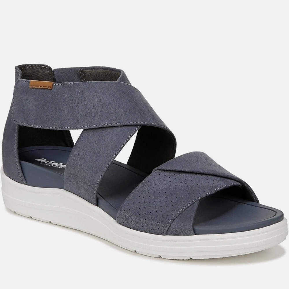 Dr. Scholl's womens time off fun ankle strap size 6.5 navy